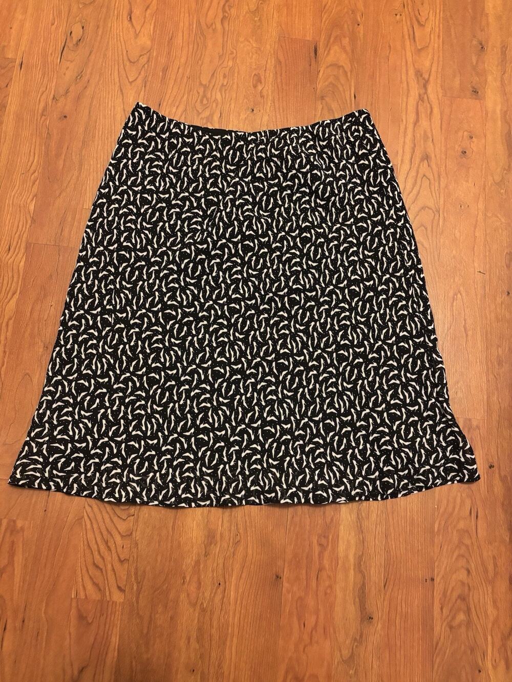 Ceduxion Vintage Women’s Skirt Heel 90s Chic Black and White Size Large